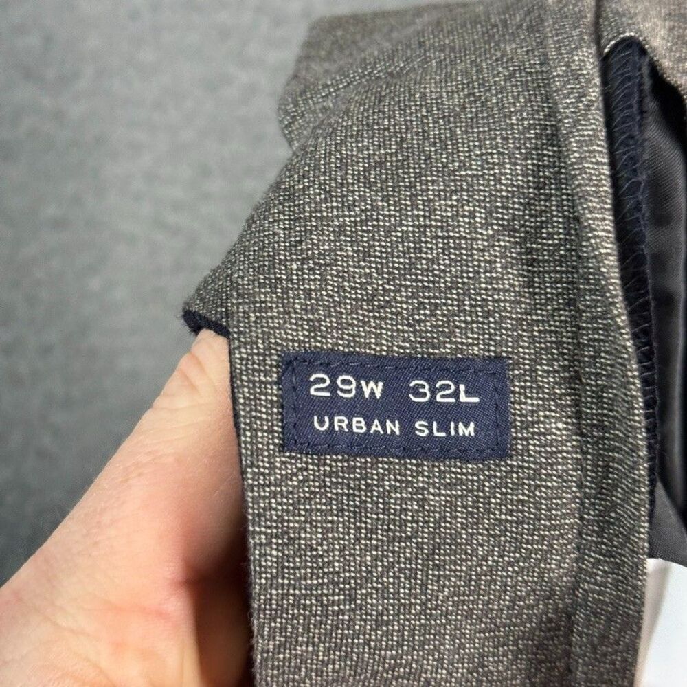 J Crew Pants Mens 29x32 Blue Urban Slim Fit Dress Slacks Wool Formal Preppy - Picture 12 of 15